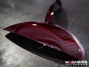 FIAT 500 Eyebrows - Carbon Fiber - Red Candy